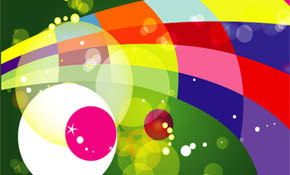 colored design in Bokha Green backg